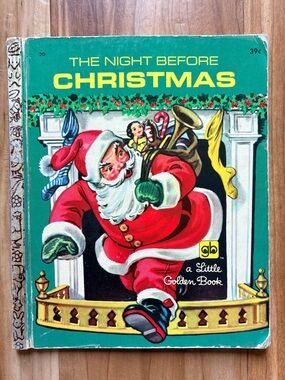 Golden Book The Night Before Christmas - Vintage 1971 Printing